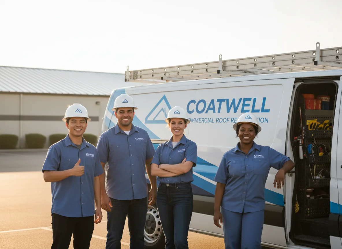 Commercial roof coating company in Pickett, WI